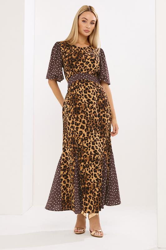 STAR Brown Leopard Print Maxi Dress |StarByJM 1