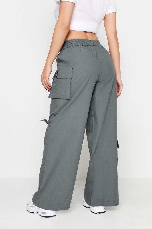 PixieGirl Grey Pocket Detail Cargo Trousers | PixieGirl  4
