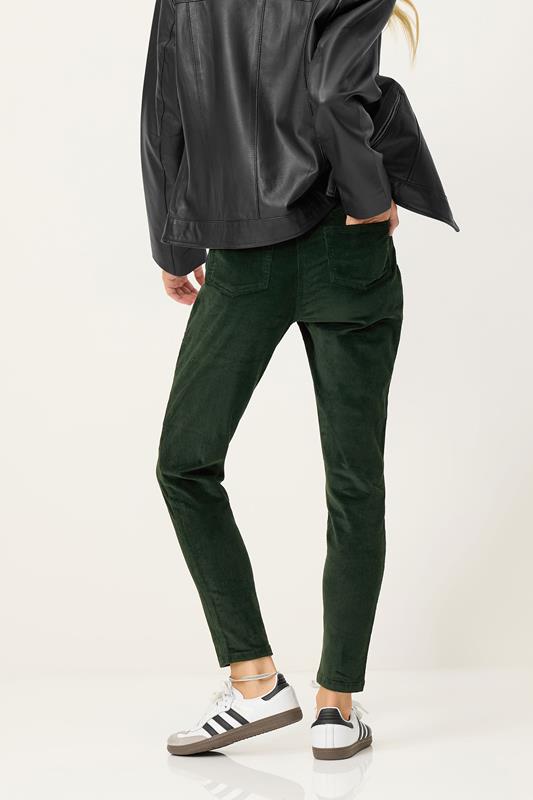 PixieGirl Petite Women's Khaki Green Cord Skinny Jeans | PixieGirl 3