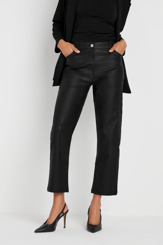  M&Co Black Coated Straight Leg Jeans