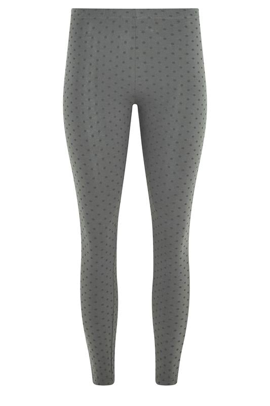 PixieGirl Petite Women's 2 PACK Black & Grey Polka Dot Leggings | PixieGirl  2