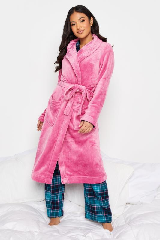 PixieGirl Pink Shawl Collar Dressing Gown | PixieGirl 1