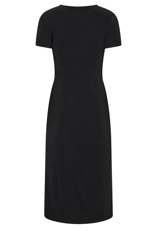 M&Co Petite Black Twist Front Maxi Dress | M&Co 2