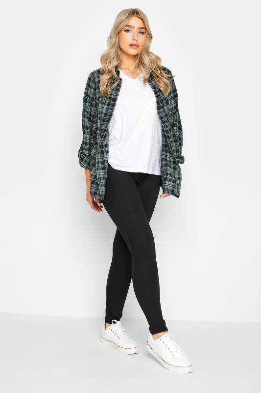 M&Co Black Ponte Seam Detail Leggings | M&Co  1