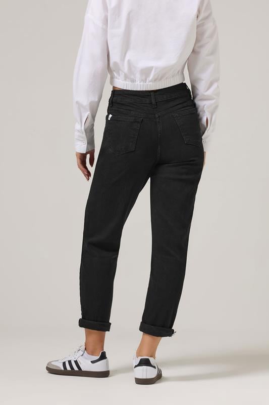 PixieGirl Petite Women's Black Stretch Mom Jeans | PixieGirl 3