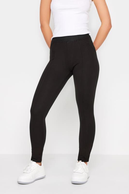 Topshop activewear seam-detail leggings in black
