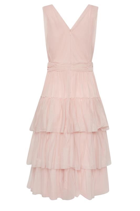 PixieGirl Blush Pink Mesh Tiered Dress | PixieGirl  7