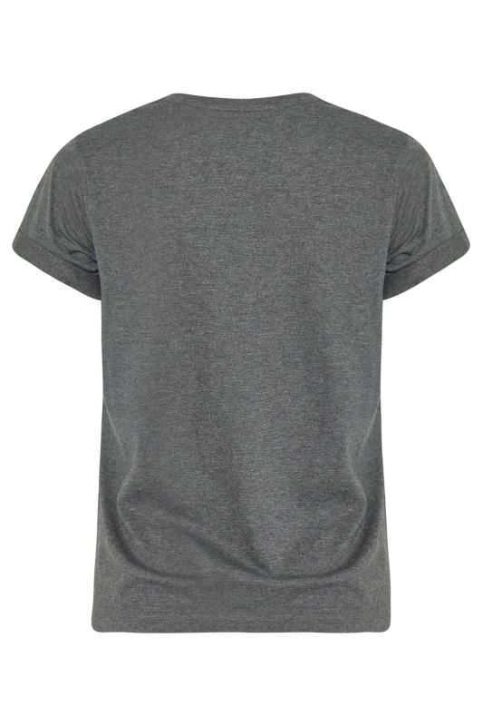 Petite Grey Short Sleeve Pocket T-Shirt | PixieGirl  7