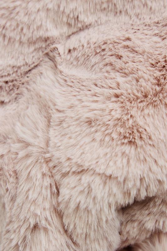 Pink Faux Fur Scarf | Yours Clothing 3