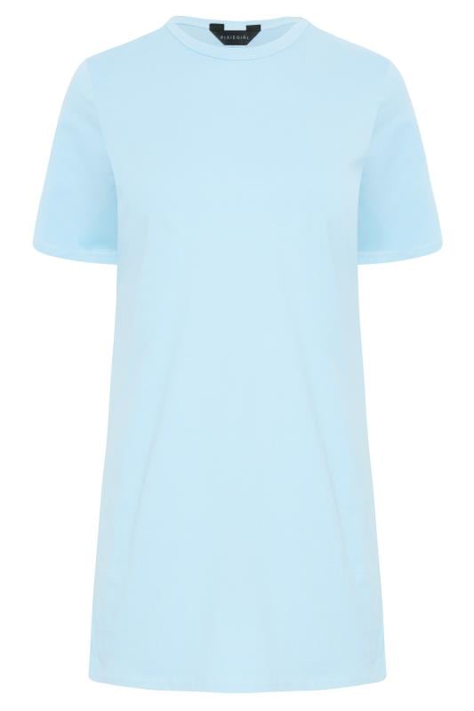 Petite Blue Oversized T-Shirt Dress | PixieGirl  6
