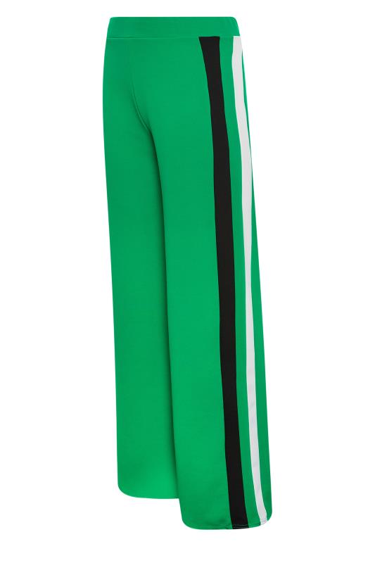 PixieGirl Green Side Stripe Wide Leg Trousers | PixieGirl 6