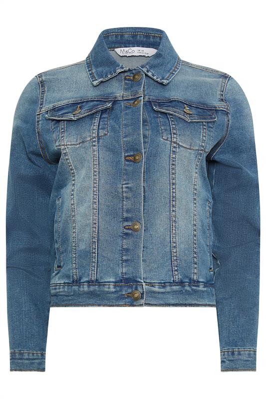 M&Co Blue Mid Wash Denim Jacket | M&Co 5