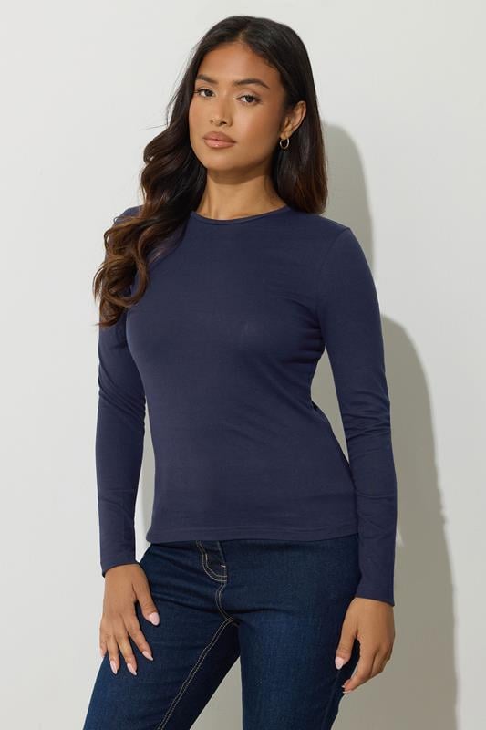 PixieGirl Petite Womens 2 PACK Chocolate Brown & Navy Blue T-Shirts | PixieGirl 2