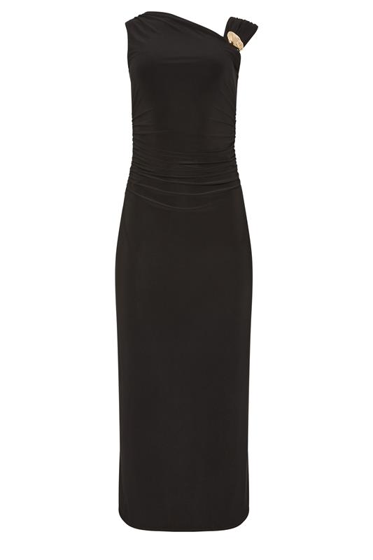 STAR Black Asymmetric Shoulder Dress | StarByJM 5