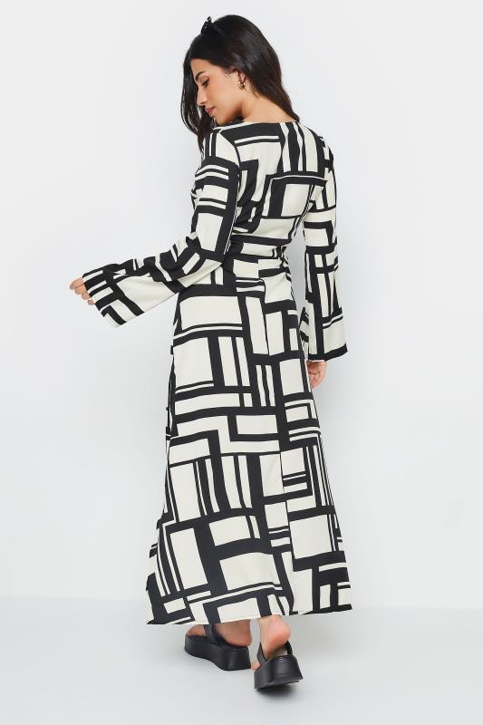PixieGirl White & Black Abstract Print Dress | PixieGirl 4