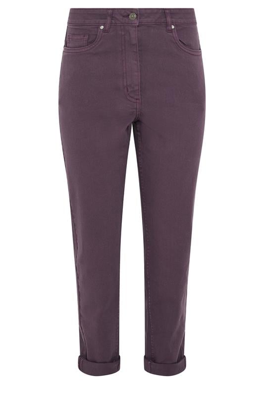 M&Co Berry Purple Mom Jeans | M&Co 5