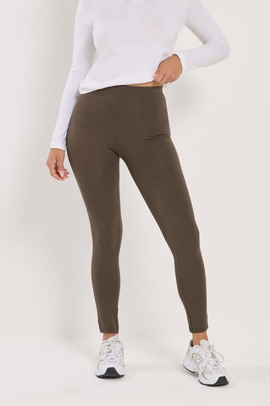 PixieGirl Petite 2 PACK Women's Chocolate Brown & Black Leggings | PixieGirl 4