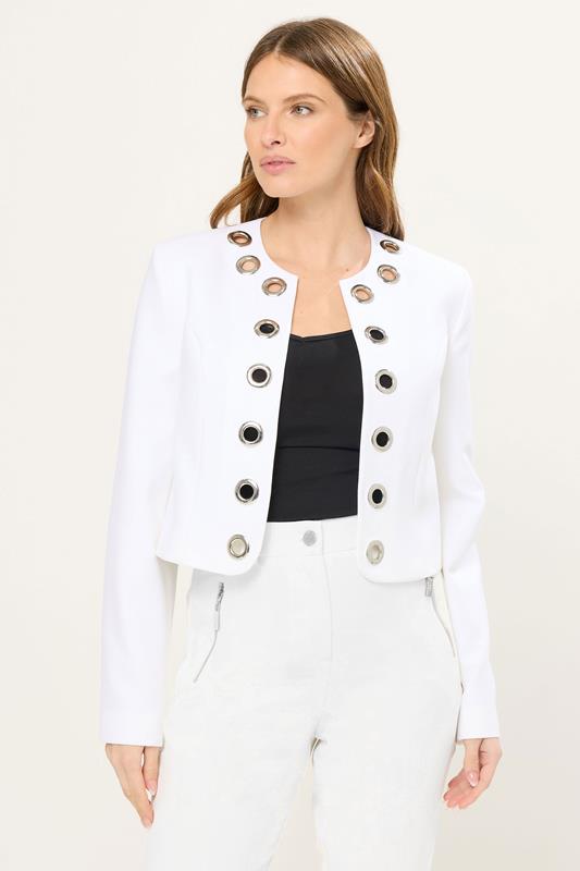  STAR Ivory White Eyelet Jacket