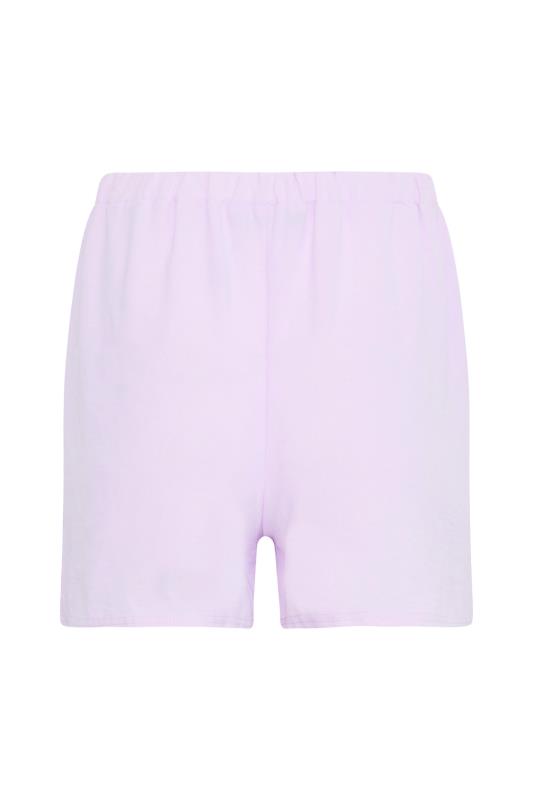 Petite Lilac Purple Crepe Shorts | PixieGirl 7