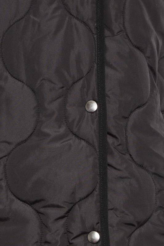 PixieGirl Black Funnel Neck Quilted Coat | PixieGirl 6