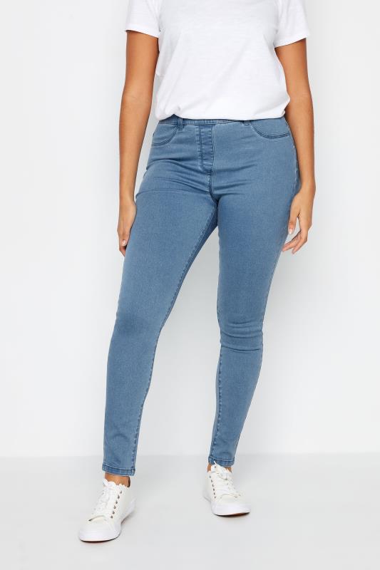  M&Co Blue Light Wash Stretch Jeggings