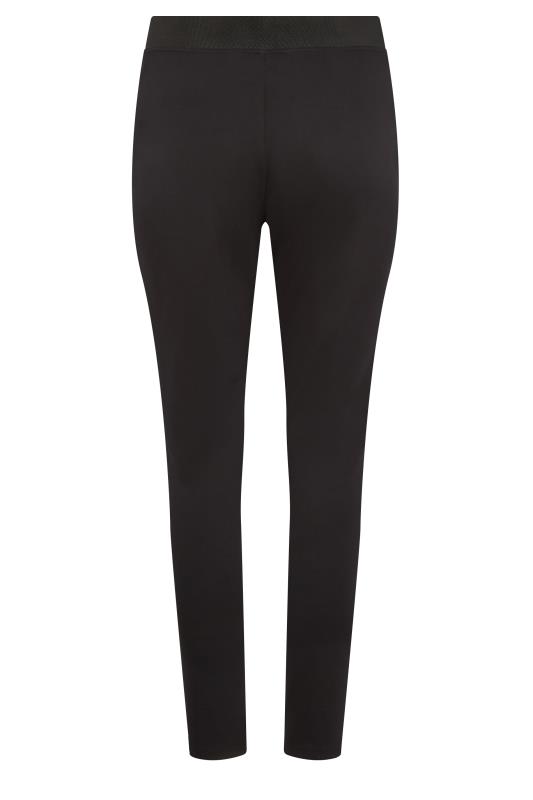 M&Co Black Ponte Seam Detail Leggings | M&Co  5