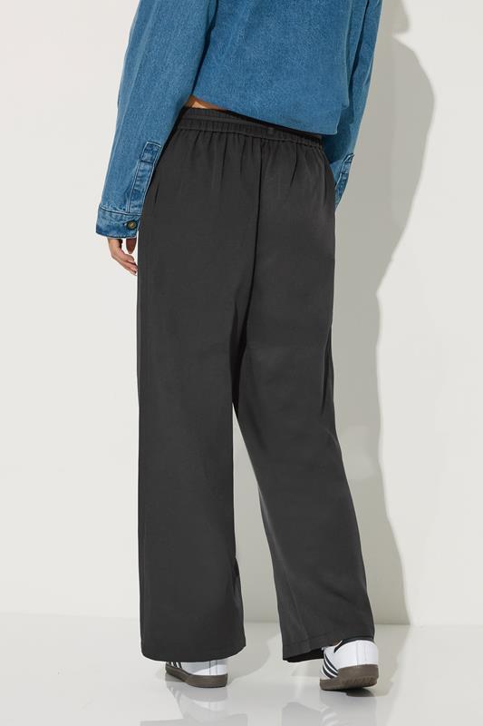 PixieGirl Petite Women's Black Tie Pinktuck Trousers | PixieGirl 3