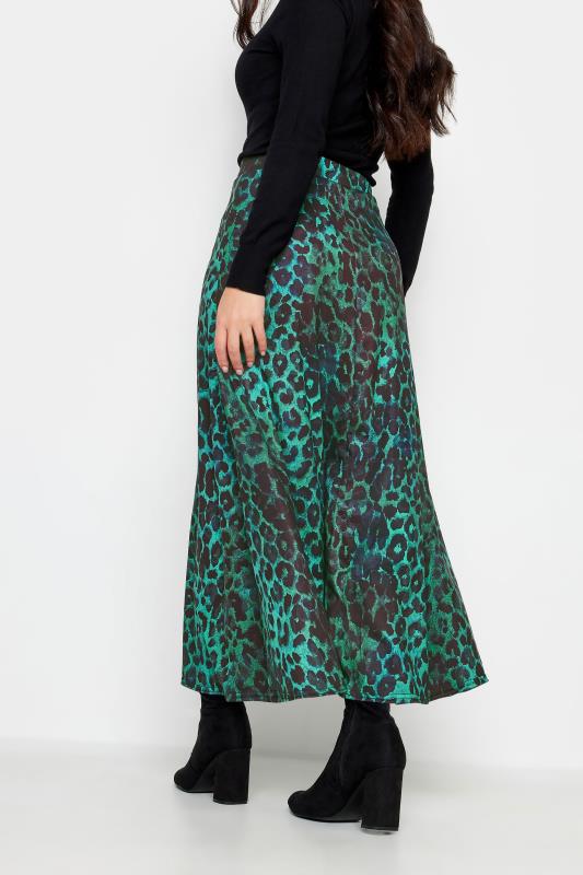 PixieGirl Blue Leopard Print Maxi Skirt | PixieGirl 3