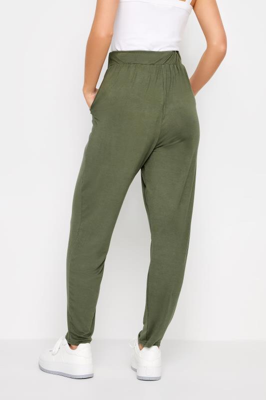 PixieGirl Petite Womens Khaki Green Harem Trousers | PixieGirl 3