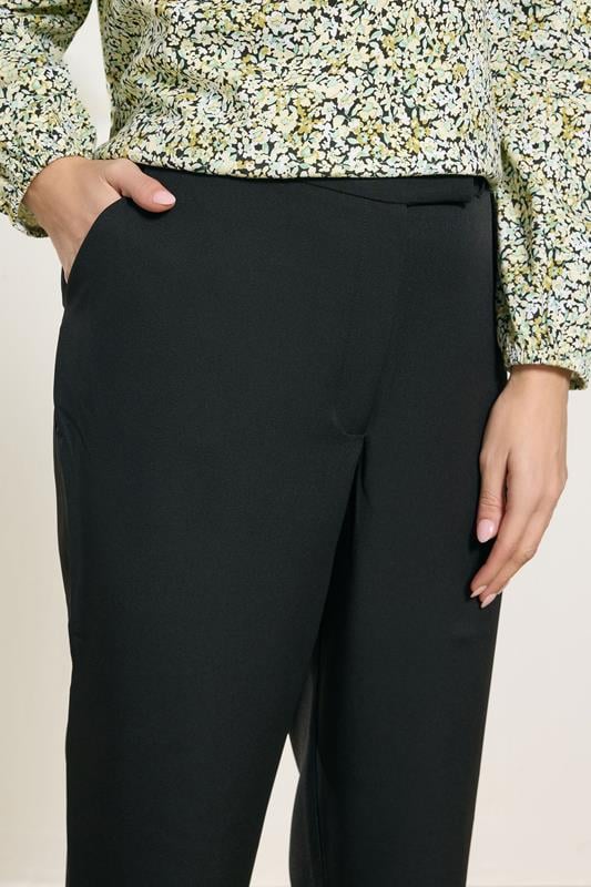 M&Co Black Slim Leg Crepe Trousers | M&Co 4