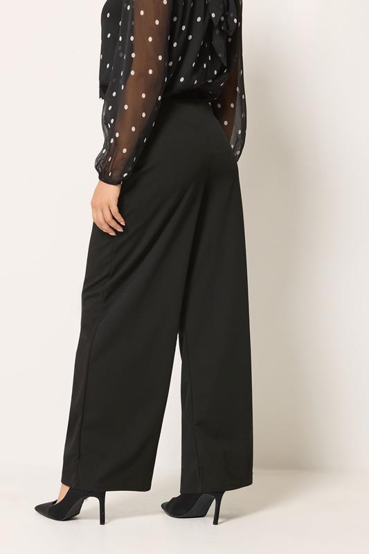 M&Co Petite Black Military Button Trousers | M&Co 2