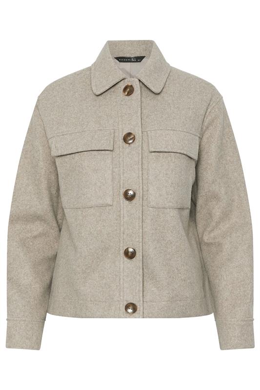 PixieGirl Petite Women's Natural Brown Brushed Jacket | PixieGirl 2
