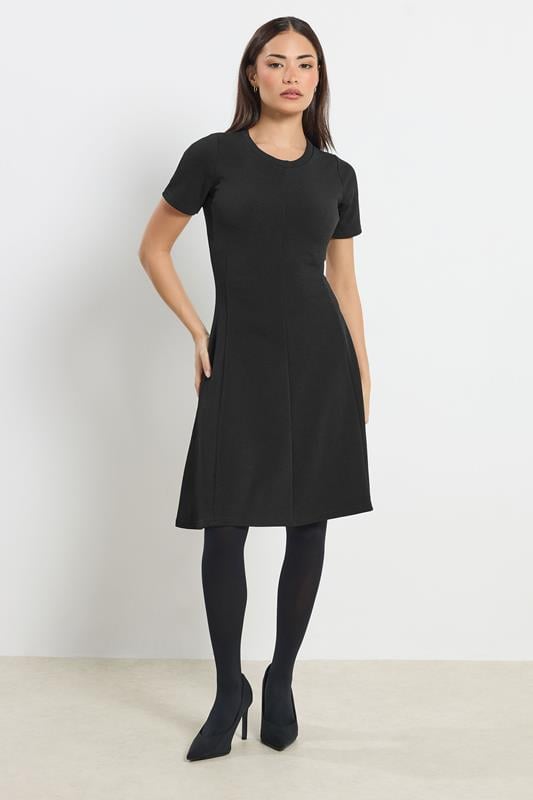 Petite  PixieGirl Petite Black Textured Mini Dress