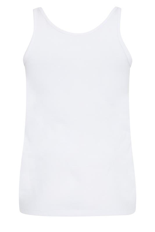 Petite White Dipped Hem Vest Top | PixieGirl  6