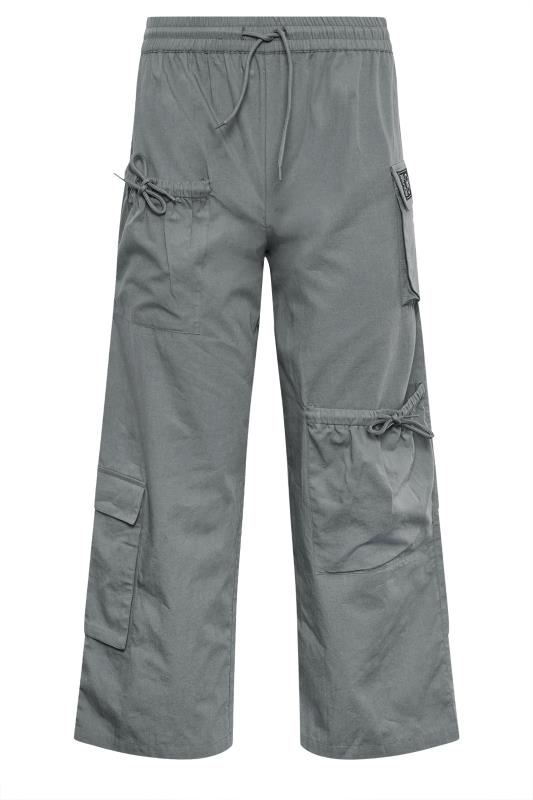 PixieGirl Grey Pocket Detail Cargo Trousers | PixieGirl  6