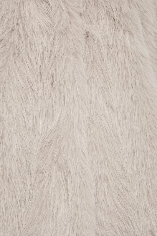 PixieGirl Light Grey Faux Fur Coat | PixieGirl  5
