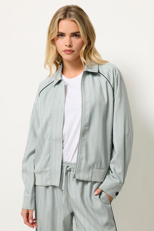 Petite  PixieGirl Petite Blue Stripe Tailored Jacket