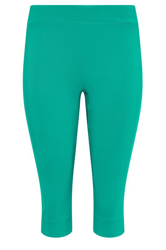 M&Co Petite Green Cropped Bengaline Trousers | M&Co 4