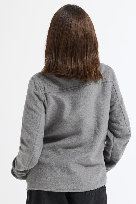 PixieGirl Petite Women's Dark Grey Formal Scarf Coat | PixieGirl 3
