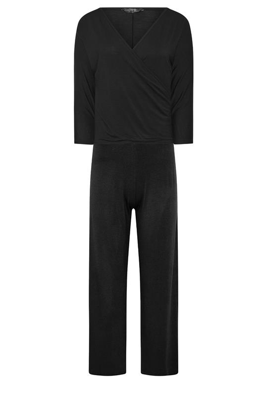 PixieGirl Petite Women's Set Black Wrap Top & Wide Leg Trousers | PixieGirl 9