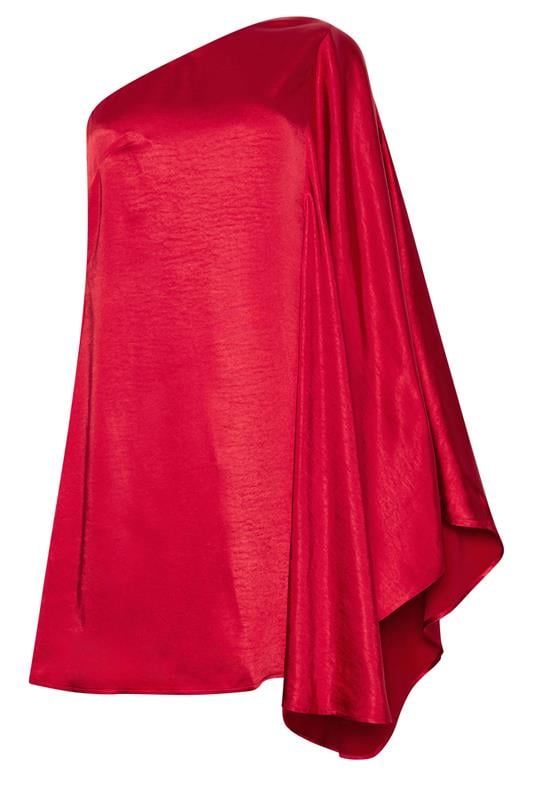 STAR Red Asymmetric Mini Dress | StarByJM 6