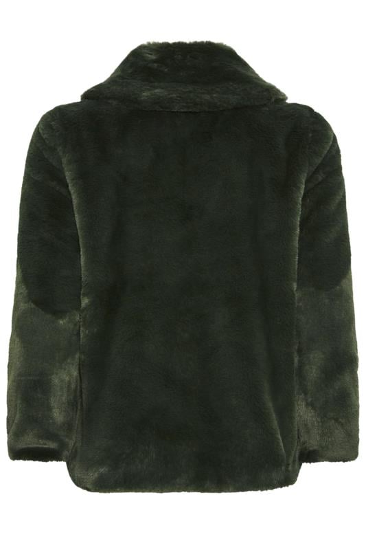 PixieGirl Dark Green Faux Fur Coat | PixieGirl 6