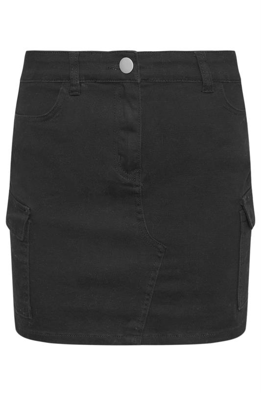 PixieGirl Petite Womens Black Cargo Mini Skirt | PixieGirl 5