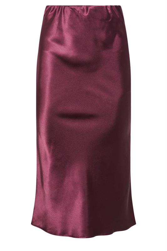 PixieGirl Dark Purple Satin Midaxi Skirt | PixieGirl  5