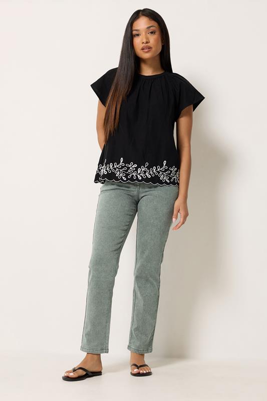  M&Co Grey Wash Straight Leg Jeans