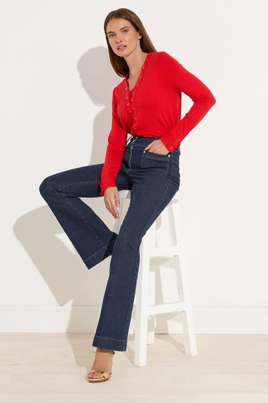 STAR Blue Denim Kick Flare Jeans | StarByJM 1