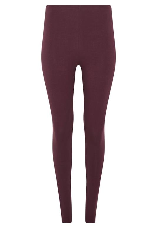 M&Co Berry Purple Stretch Leggings | M&Co 5