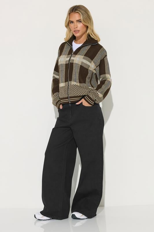 PixieGirl Petite Women's Black Belt Tie Wide Leg Jeans | PixieGirl  2