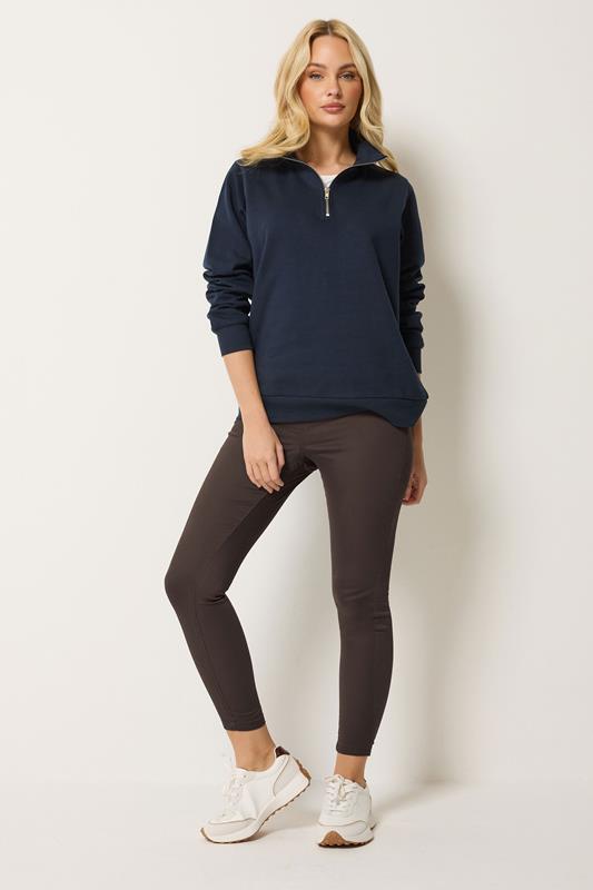 M&Co Chocolate Brown Skinny Jeggings | M&Co 1