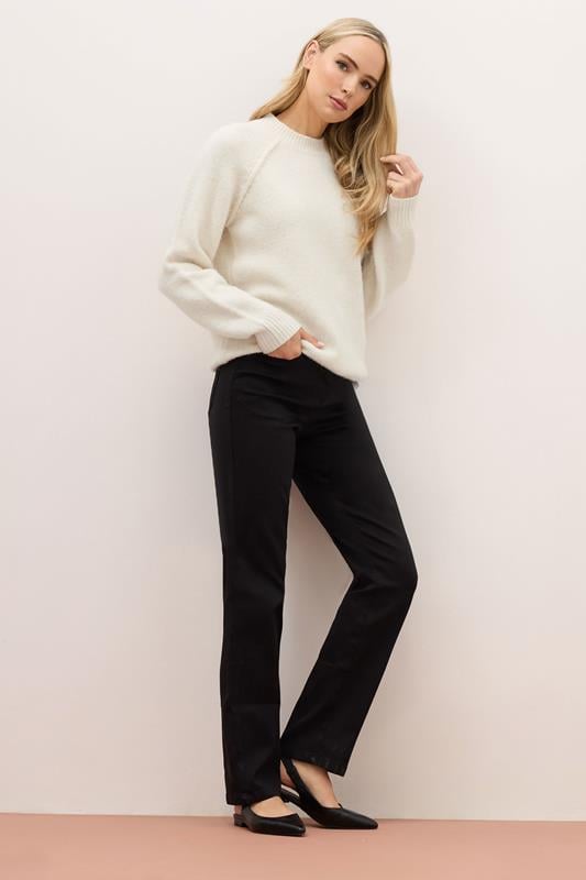 LTS PREMIUM Tall Ivory White Wool Seam Front Jumper | Long Tall Sally 3